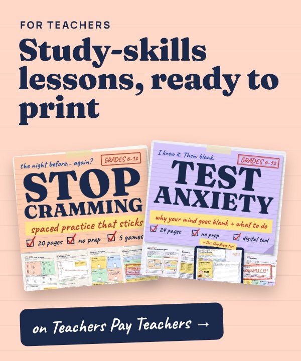 Study-skills lessons ready to print, by Worksheet365 on Teachers Pay Teachers.